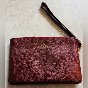 Coach Corner Zip Wristlet